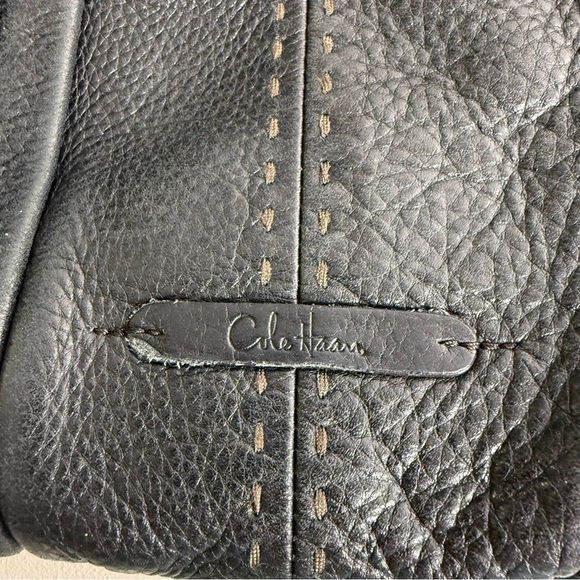 Cole Haan Black Brown Boho Shoulder Bag Purse - Picture 9 of 13